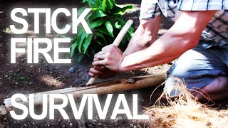 How To Make a Fire By Rubbing Sticks [upl. by Alemrac]