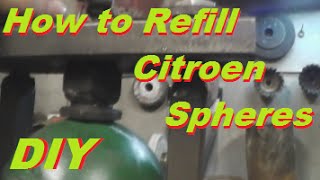 DIY How To Refill Citroen Xantia  BX XM C5  Shock Absorber Spheres  Sphere Recharging [upl. by Erinn]