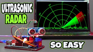 Diy Arduino Based Ultrasonic Radar System  Using Ultrasonic Sensor amp Servo Motor With Arduino [upl. by Eednac]