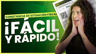 ¿Cómo obtener la Constancia de Situación Fiscal Guía 4 formas con y sin contraseña [upl. by Catlin]