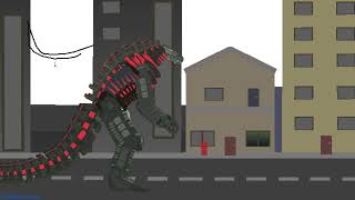 Mechagodzilla 2021 Roar Test Stick Nodes Animation [upl. by Aramac]