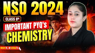 NSO 2024⚠️ Important PYQs  Chemistry  Class 8th  Motion Foundation nso nso2024 [upl. by Dinse]