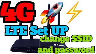 How To Change Your DLink 4G LTE router SSID and password [upl. by Clemmie847]