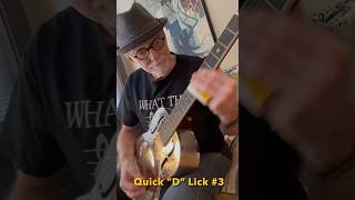 Quick “D” Lick in Open D Tuning DADFAD 3 Slide Resonator Guitar [upl. by Letniuq]