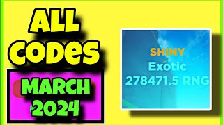 MARCH 2024 ALL WORKING CODES RNG LEGENDS ROBLOX  RNG LEGENDS CODES [upl. by Eleph]