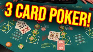 LIVE 3 CARD POKER IN LAS VEGAS [upl. by Naej84]