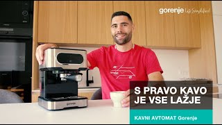 Gorenje  Aparat za kavo ESCM15DBK Blaž Janc [upl. by Ansaev960]