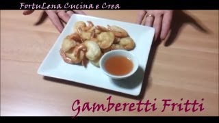 Gamberetti fritti Ricetta Fried Shrimp Recipe [upl. by Eimirej235]