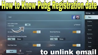 How to Check Pubg mobile registration date  recover pubg account [upl. by Ehrman]