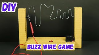 How to Make a Buzz Wire Game with Cardboar at Home  DIY Working Model School Science Project 2023 [upl. by Aggy]