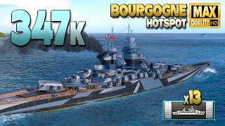 Battleship Bourgogne The big turnaround  World of Warships [upl. by Attaymik]