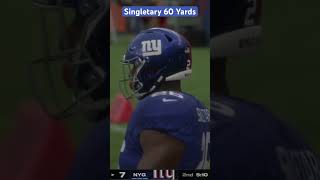 Devin Singletary  Hugh 60 Yard run  New York Giants  madden25 [upl. by Omiseno]