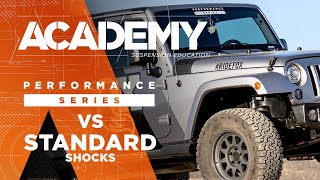 Ride Comparison  Standard Vs Performance 20 Series Shocks » ACADEMY  FOX [upl. by Ameyn]