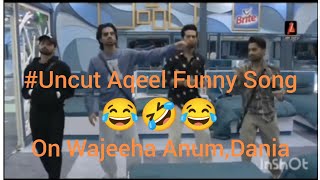 Tamasha Season 3  Uncut  Aqeel Singing a funny Song on Wajeeha Anum and Daniya😂🤣 [upl. by Taber]