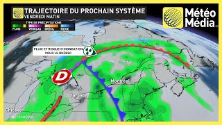 Système qui fonce vers le Québec  temps violent pour les ÉtatsUnis [upl. by Glendon]