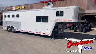 2001 Featherlite 8410 4Horse Trailer with Lots of Storage [upl. by Tegdig718]