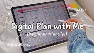 Digital Planning for Beginners  Planning a week on my iPad using Goodnotes [upl. by Ronoel]