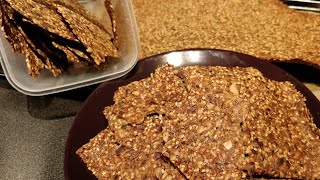 Best knäckebröd recipe Nordic seed crackers  Gluten free Multi seeds crackers  Keto seed crackers [upl. by Tichonn101]