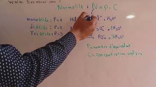 chimie  partie 3  Calculer une normalitéconcentration massique et molaire [upl. by Alya]