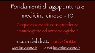 10 Agopunturalezioni 5 movimenticorrispondenze antropologiche [upl. by Christian522]