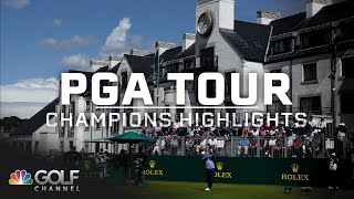 PGA Tour Champions Highlights The Senior Open Championship 2024 Round 3  Golf Channel [upl. by Aitnyc772]