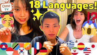 What If POLYGLOT Speaks Different Languages to Strangers  Omegle [upl. by Adnawat825]