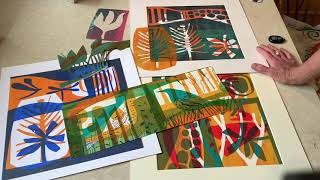 Introduction to simple silkscreen printing with artist Angela Hall [upl. by Charteris]