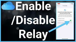 How To Turn On Or Off Private Relay On iPhone [upl. by Letsirk364]