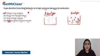 Gas Deviates from Ideal Behavior KCET 11th Chemistry States of Matter [upl. by Atse]