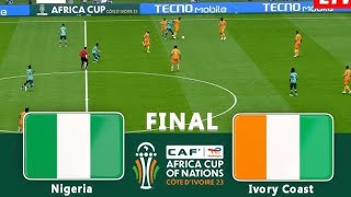 CAF FINAL Nigeria vs Côte d’Ivoire HT 1  0 [upl. by Benni882]