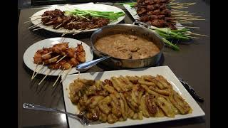 Dutch Rijsttafel “Rice Table” Meal For the Roberson Family and Friends [upl. by Enineg]