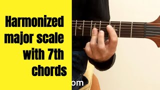 Harmonized major scale with 7th chords GianniChiarellocom [upl. by Eiramanna]