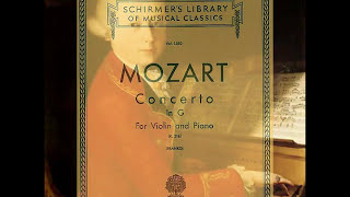 Mozart Violin Concerto No 3 in G major K 216 2mv piano accompaniment [upl. by Morra795]