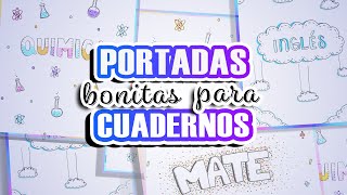 PORTADAS BONITAS PARA TUS CUADERNOS [upl. by Kurys836]