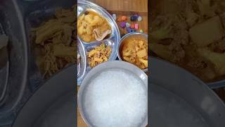 pakhala and Puri ❤️ lunch comedy food asmr trending [upl. by Itram121]