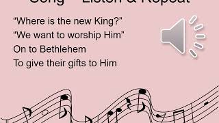 Jesus Birth and the Wise Men Song for KidsEnglish Learners [upl. by Vania]