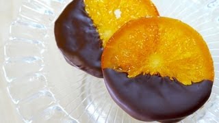 Chocolate Dipped Candied Orange Slices Orangette 輪切り オランジェット ギフト ラッピング Recipe [upl. by Drooff858]