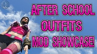 Fallout 4  After School Outfits Mod Showcase XB1 [upl. by Phedra565]