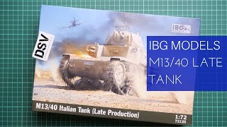 IBG Models 172 M1340 Italian Tank Late Production 72125 Review [upl. by Eintroc]