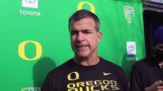 Mario Cristobal discusses the departure of Mycah Pittman facing Utah [upl. by Nosac735]