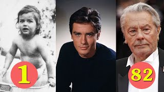 Alain Delon  Transformation From 1 To 82 Years OldNEW 2021 [upl. by Filiano]