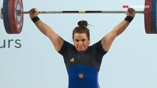 2016 European Weightlifting Championships Women 75 kg \ Тяжелая Атлетика Чемпионат Европы [upl. by Dalli]