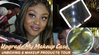 New Makeup Case  Unboxing amp Makeup Products Tour [upl. by Armanda]