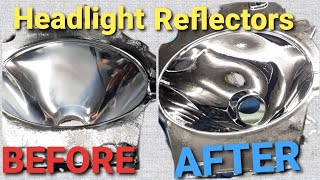 Headlight Reflector Refurbishment Before And After [upl. by Bergin]