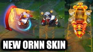 New Train Conductor Ornn Legendary Skin Preview League of Legends [upl. by Isbella582]