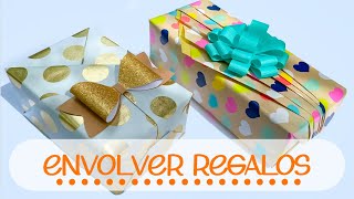 MANERAS FÁCILES DE ENVOLVER REGALOS [upl. by Chenay]