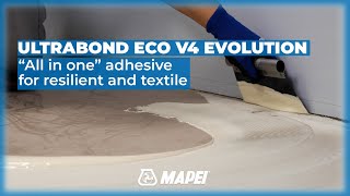 Universal adhesive for resilient and textile floor and wall coverings  Ultrabond Eco V4 Evolution [upl. by Bernadina293]