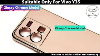 VAKIBO Glossy Chrome Model TPU Back Cover Case Suitable for Vivo Y35 [upl. by Yelyak]