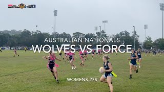 Australian Nationals Wolves vs Central Coast Force  WOMENS 27s [upl. by Ricketts]