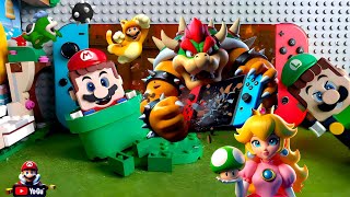 Lego Mario is angry and is going inside Nintendo because Bowser damaged the Nintendo Switch mario [upl. by Animahs]